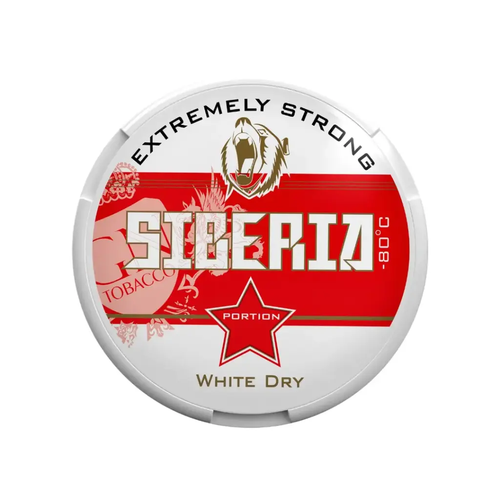 SIBERIA -80 Degrees Snus (Red Dry White Snus)