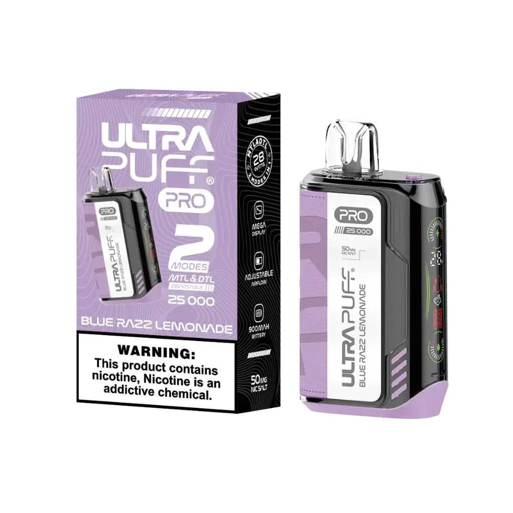 Blue Razz Lemonade - ULTRA PUFF PRO 25k Puff Disposable 5%