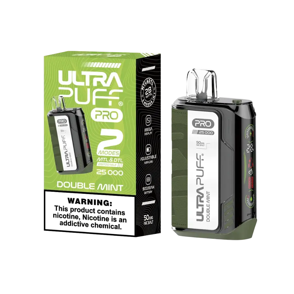 Double Mint - ULTRA PUFF PRO 25k Puff Disposable 5%