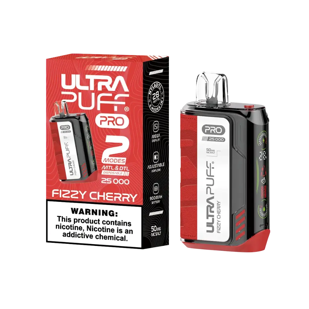 Fizzy Cherry - ULTRA PUFF PRO 25K Puff Disposable 5%