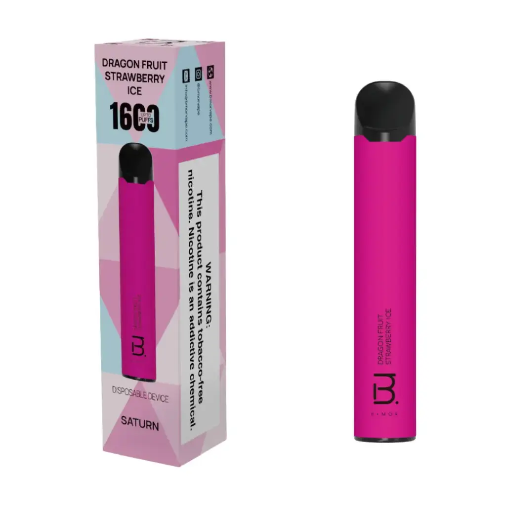 Dragonfruit Strawberry Ice - BMOR SATURN 1600 Puff Disposable 5%     