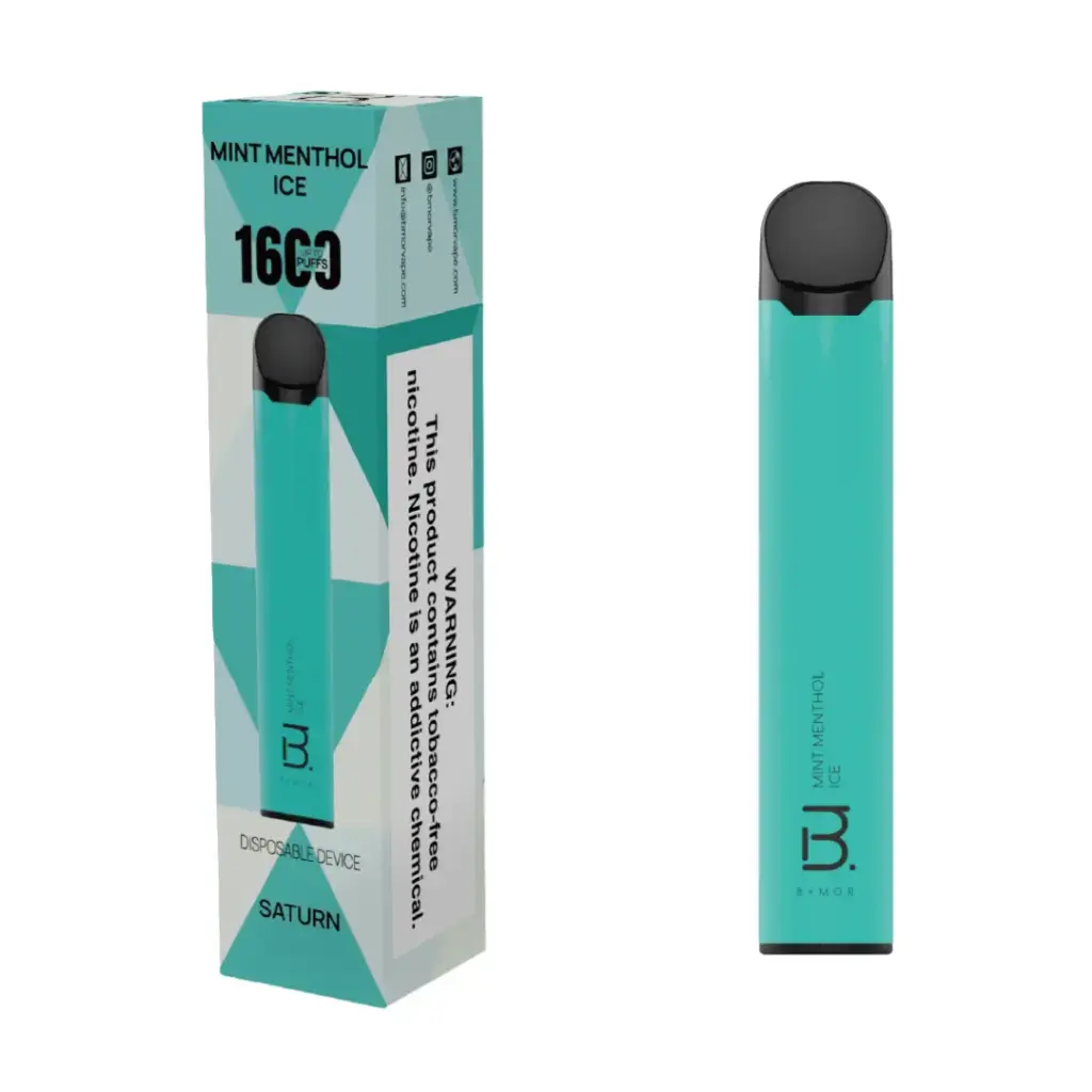 Mint Menthol Ice - BMOR SATURN 1600 Puff Disposable 5%      