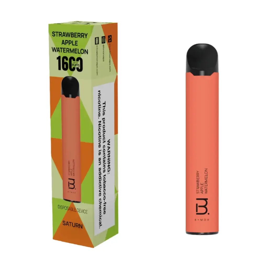 Strawberry Apple Watermelon - BMOR SATURN 1600 Puff Disposable 5%       
