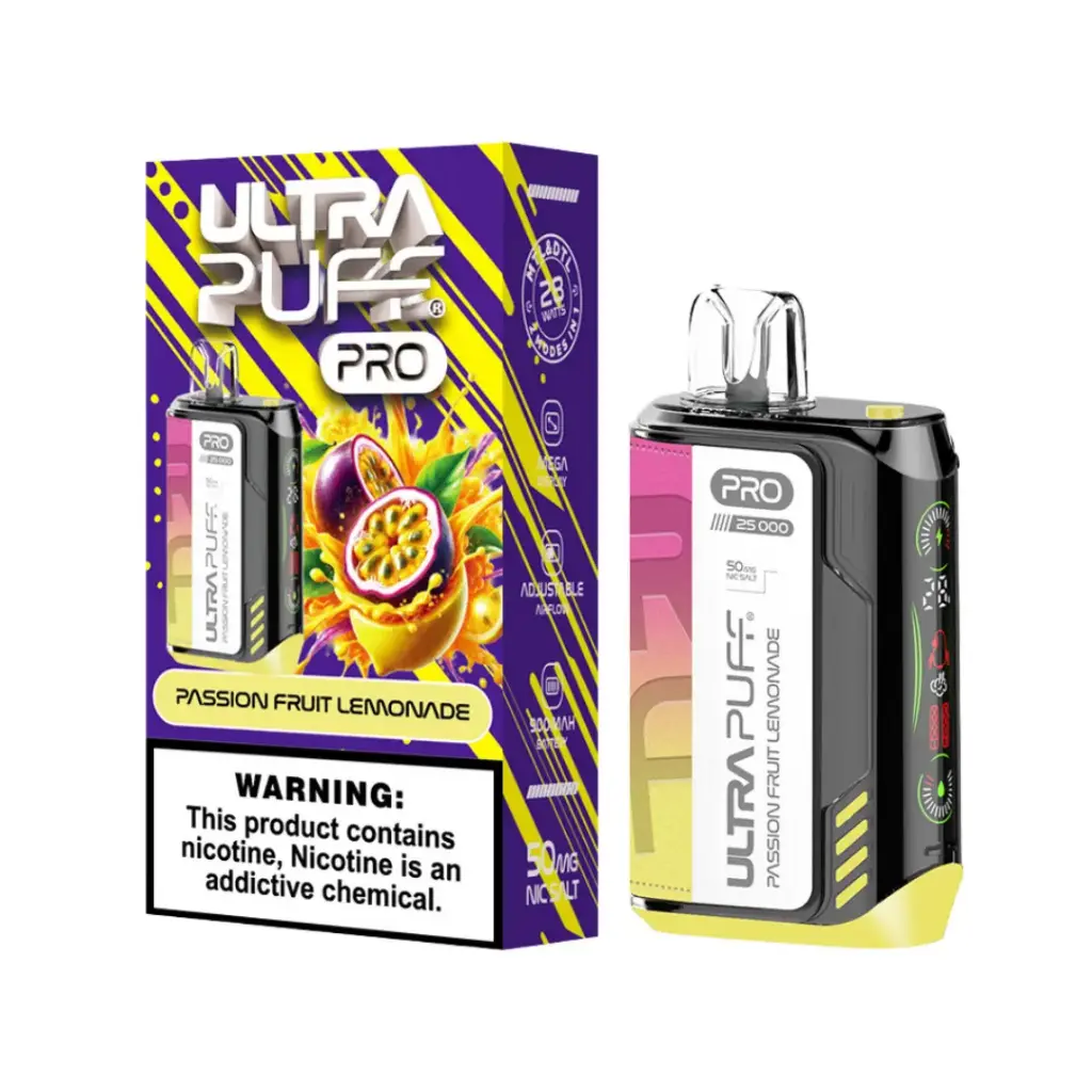 Passionfruit Lemonade - ULTRA PUFF PRO 25K Puff Disposable 5%