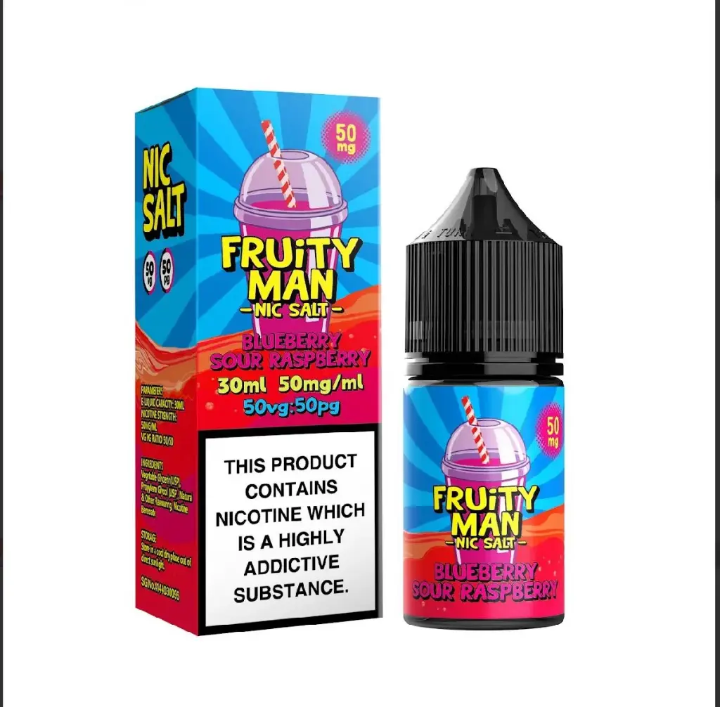 Blueberry Sour Raspberry - Fruity Man Salt & MTL 50mg 30ml