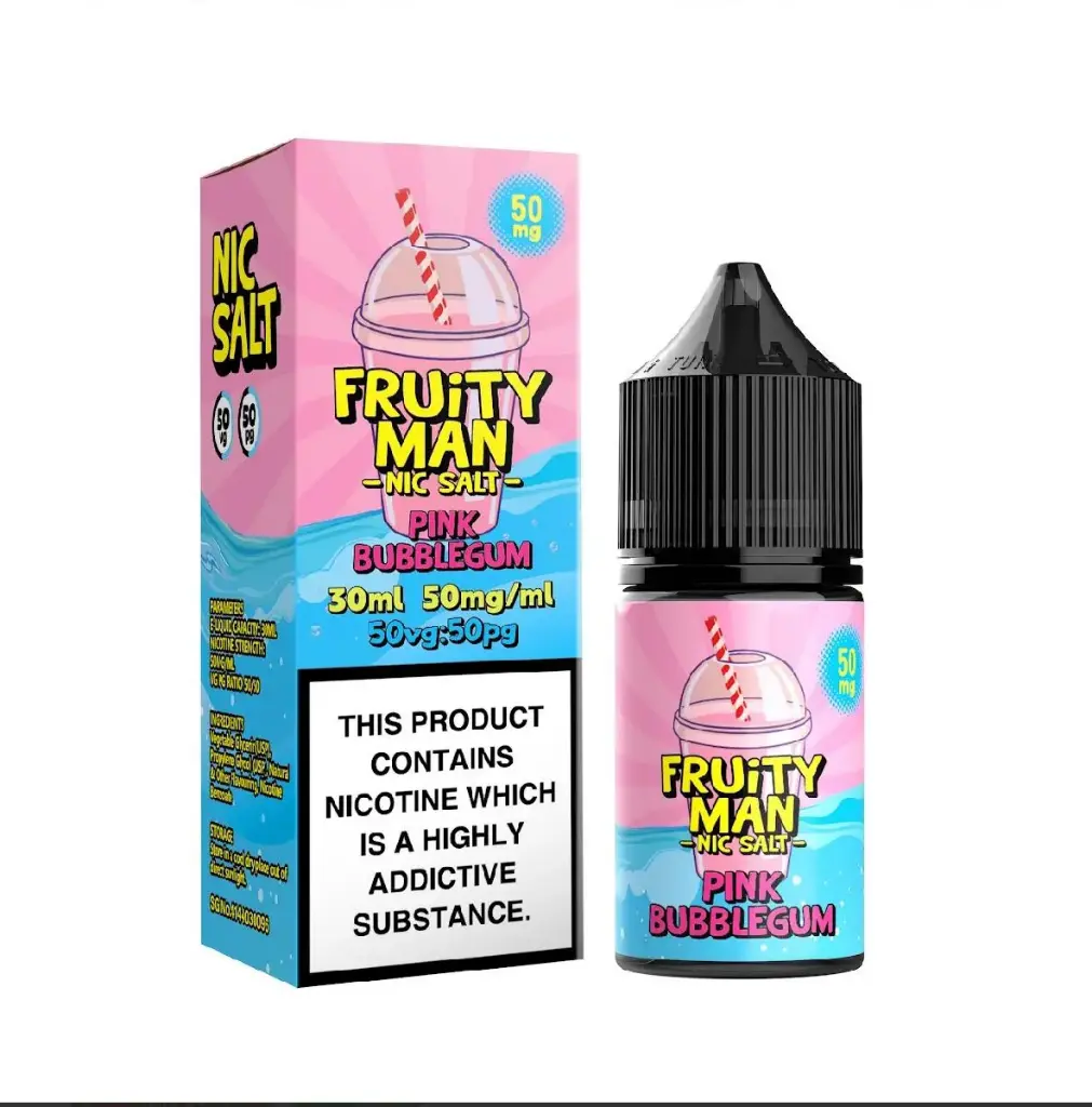Pink Bubblegum - Fruity Man Salt & MTL 50mg 30ml 