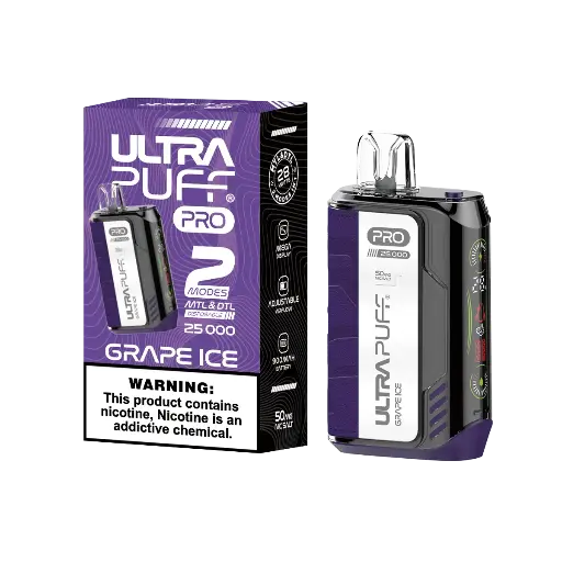 Grape Ice - ULTRA PUFF PRO 25K Puff Disposable 5% 