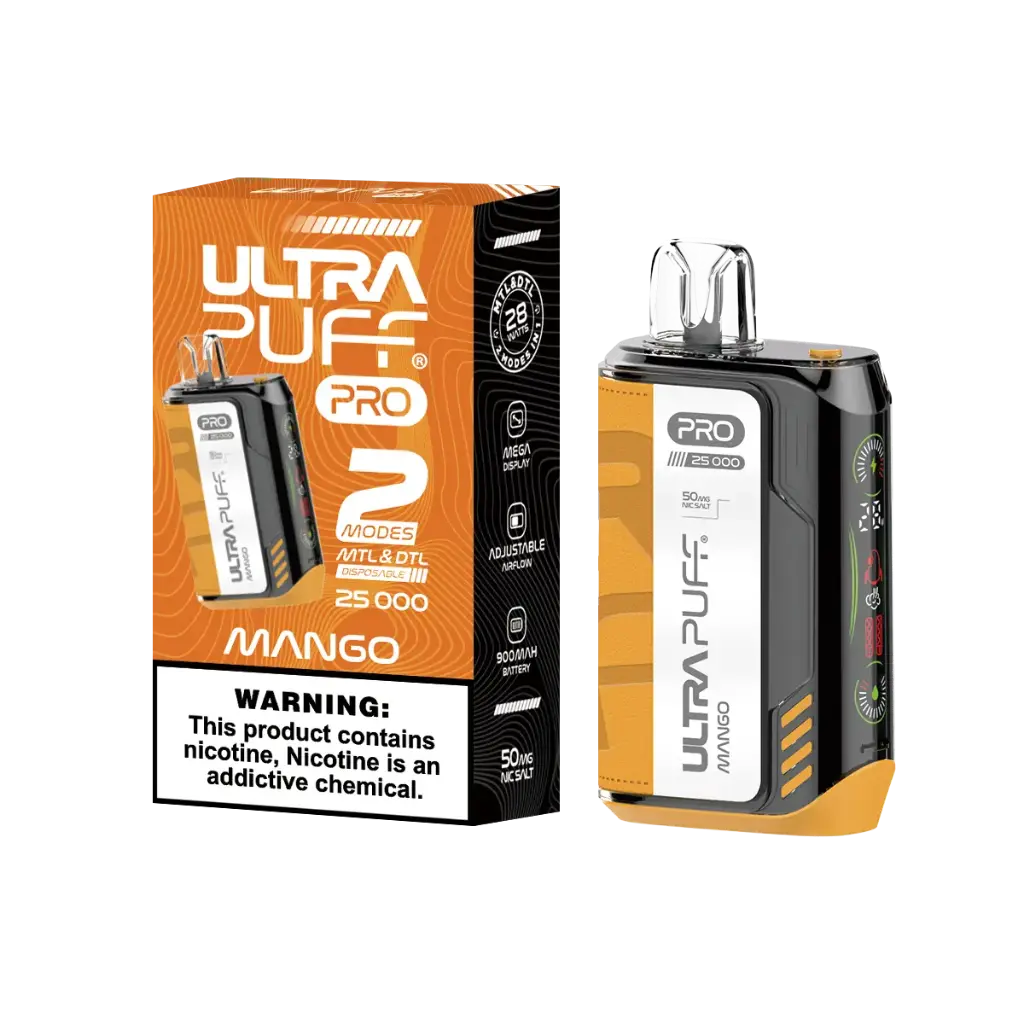 Mango - ULTRA PUFF PRO 25K Puff Disposable 5% | VAPEOLOGY