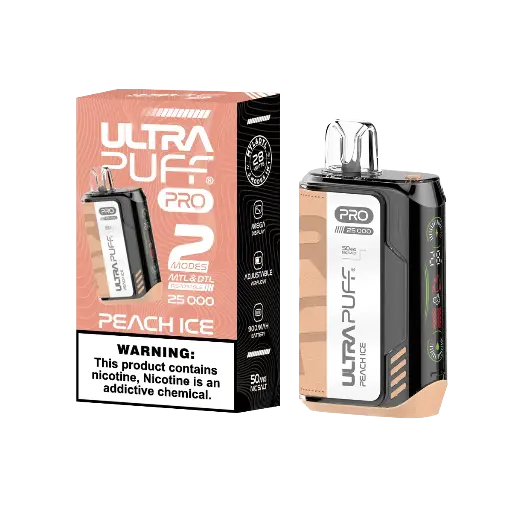 Peach Ice - ULTRA PUFF PRO 25K Puff Disposable 5%