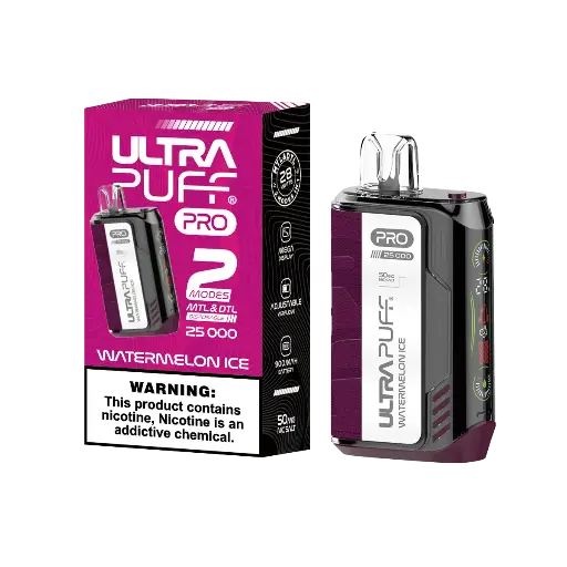 Watermelon Ice - ULTRA PUFF PRO 25k Puff Disposable 5%