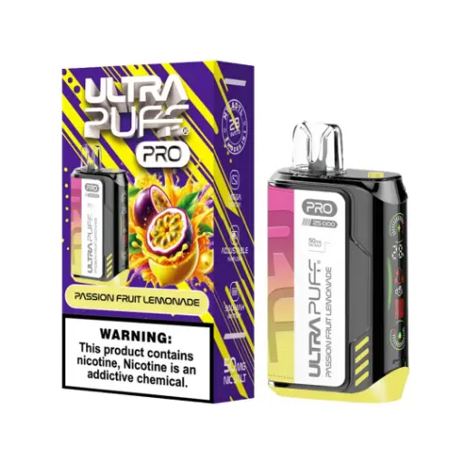 Passionfruit Lemonade - ULTRA PUFF PRO 25K Puff Disposable 5%