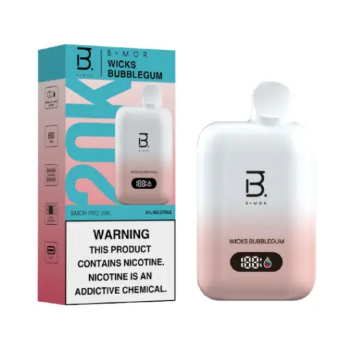 Wicks Bubblegum - BMOR PRO 20K Disposable 5%