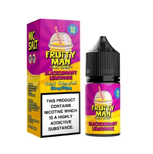 Blackcurrant Lemonade - Fruity Man Salt & MTL 50mg 30ml 